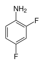 Strukturformel von 2,4-Difluoranilin