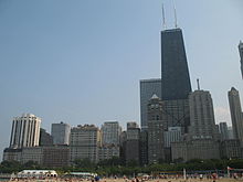Drake Hotel (lower right) and the East Lake Shore Drive District from Oak Street Beach 20070617 East Lake Shore Drive Historic District.JPG