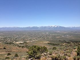 2014-06-13 12 25 37 View of Spring Creek, Nevada from the summit of "E" Mountain in the Elko Hills of Nevada.JPG