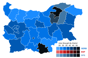 2014 Bulgarian parliamentary election - Vote Strength.svg