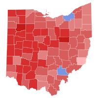 2014 Ohio Secretary of State election results map by county.svg