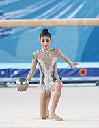 2018-10-09 Gymnastics at 2018 Summer Youth Olympics - Rhythmic Gymnastics - Balls qualification (Martin Rulsch) 108.jpg