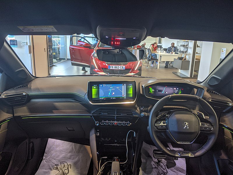 File:2019 Peugeot 208 GT Line PureTech Automatic 1.2 Interior.jpg