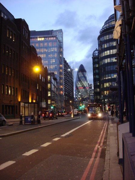 Looking south from Norton Folgate down Bishopsgate