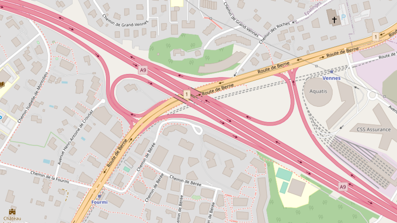 File:A9 Lausanne-Vennes, map OSM 2022.png