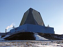 Upgraded Early Warning Radar at Thule Air Base, Greenland AN FPS-132 Upgraded Early Warning radar (UEWR) (7414560082).jpg