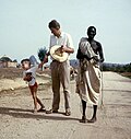 Thumbnail for پەڕگە:ASC Leiden - W.E.A. van Beek Collection - Thuis in Afrika - 08.4 - Pieter-Paul, me and Teri Sha, adoptive father-in-law - Mogodé, North Cameroon - 1972.jpg