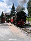 Achensee Railway locomotive in Maurach station