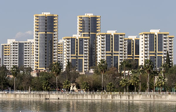 Social housing buildings in Adana.