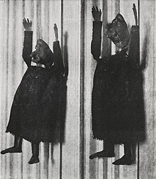Alfred Jarry, Deux aspects de la marionnette originale d'Ubu Roi, premiered at the Theatre de l'OEuvre on 10 December 1896 Alfred Jarry, Deux aspects de la marionnette originale d'Ubu Roi.jpg
