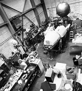 Alvin during refit of the personnel sphere