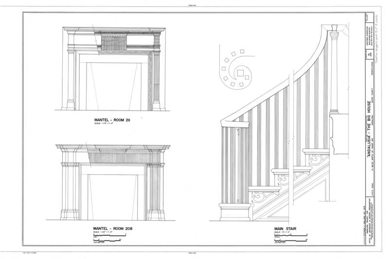 File:Andalusia, State Road vicinity (Bensalem Township), Andalusia, Bucks County, PA HABS PA,9-ANDA,1- (sheet 15 of 15).png