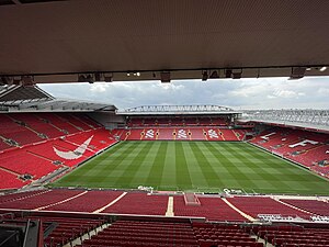 View of Anfield from the Main Stand