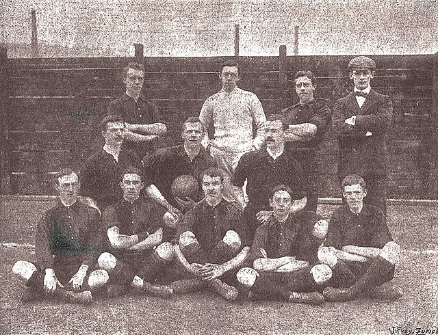 Anglo-American Club, winners of the first championship organized by the Swiss Football Association.