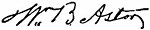 Астор Джон Джейкоб из Appletons - Уильям Бэкхаус signature.jpg