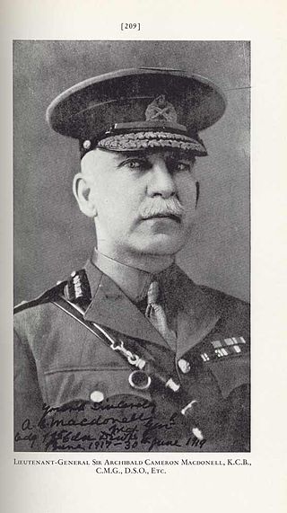 <span class="mw-page-title-main">Archibald Cameron Macdonell</span> Canadian police officer and soldier (1864–1941)