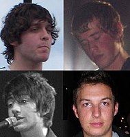 Arctic Monkeys, clockwise from top left: Nick O'Malley, Jamie Cook, Matt Helders and Alex Turner.