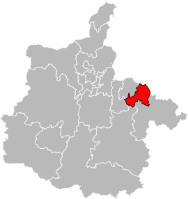 Situation of the canton of Sedan-3 in the department of Ardennes