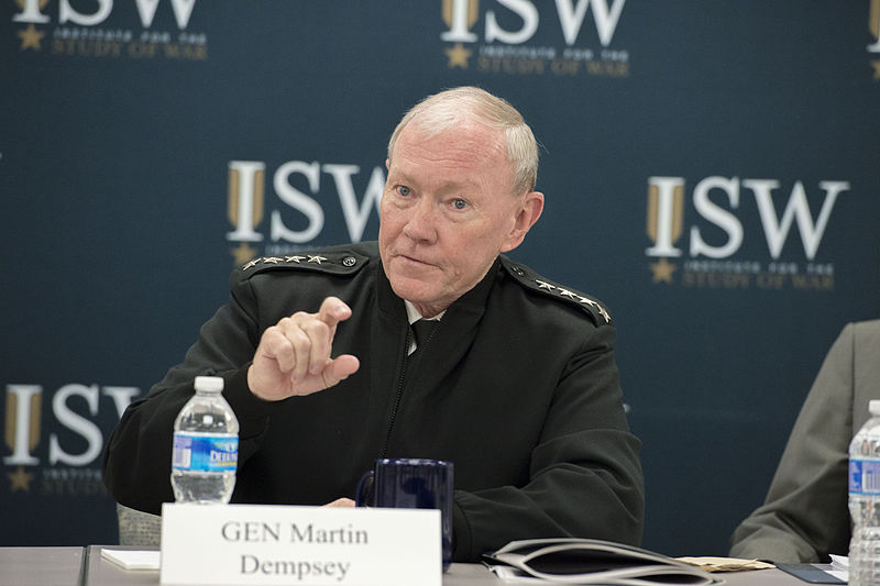 File:Army Gen. Martin E. Dempsey, chairman of the Joint Chief of Staff, delivers remarks to Institute for the Study of War Hertog War Studies students in Washington D.C 140806-D-KC128-042.jpg