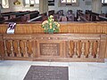 Le monument dans l'église de Bathampton