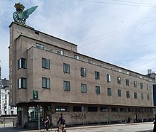 Hotel Astoria Astoria Hotel with winged wheel DSB logo.jpg