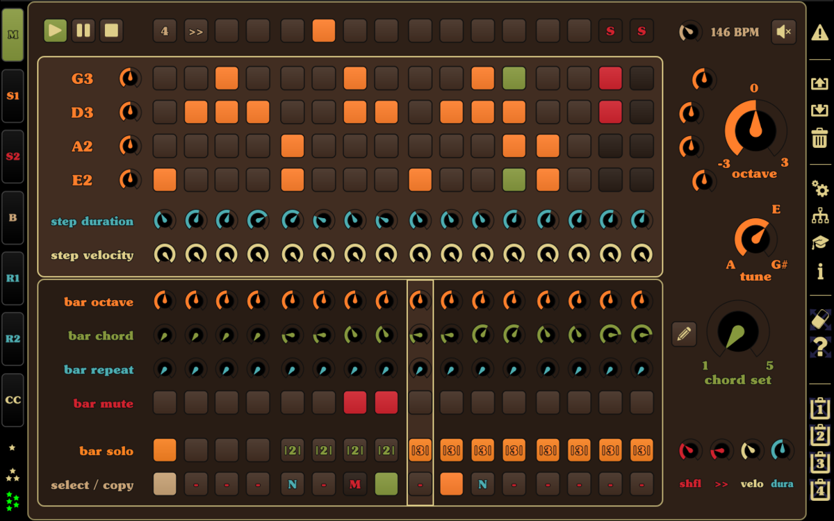 Midi sequence songs