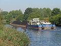 English: Barge in Gliwice Canal Deutsch: Barke auf Gleiwitzer Kanal Polski: Barka na Kanale Gliwickim