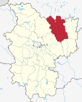Barysaŭ District in Minsk Region.svg