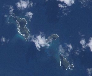 NASA image of the Bass Islands