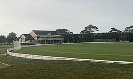 The Bert Sutcliffe Oval cricket ground.