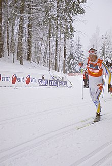 Björn Lind under världscupdeltävlingar i Otepää i Estland, januari 2006.
