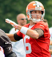 Hoyer with the Browns in 2014 Brian Hoyer (14730989956).jpg