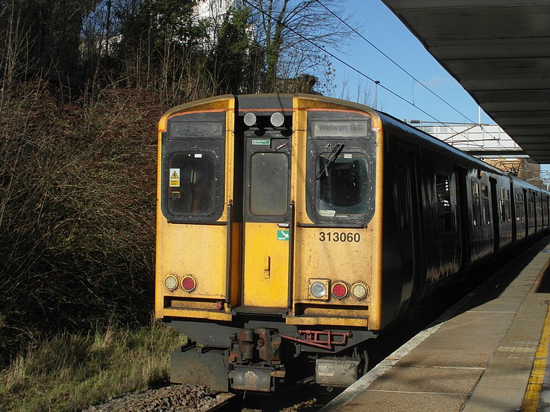 File:British Rail Class 313 Electric Multiple Unit 313060 waits at New Barnet Station heading for Welwyn Garden City - geograph.org.uk - 3835164.jpg