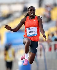 Wie 2016 gab es Silber für die vierfache Weltmeisterin (2009/2011/2013/2017) und Olympiasiegerin von 2012 Brittney Reese