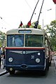 Čeština: Historický trolejbus Technického muzea v Brně na konečné zastávce Česká v Brandlově ulici v Brně.
