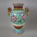 Brown Westhead Moore Vase, coloured glazes, c.1875.jpg