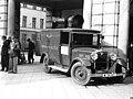 Lautsprecherwagen des Verkehrserziehungsdienstes des NSKK im deutsch besetzten Posen, Oktober 1939