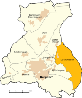 Location of Dachtmissen in Burgdorf