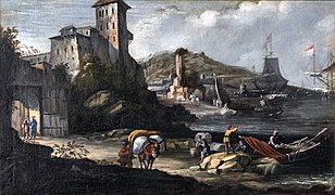 Paesaggio con marina by Johann Anton Eisman