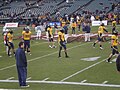 On field pregame