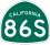 Staatsroute 86S-markering