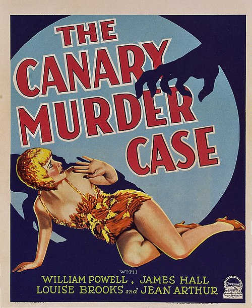 Poster for The Canary Murder Case (1929), featuring Louise Brooks