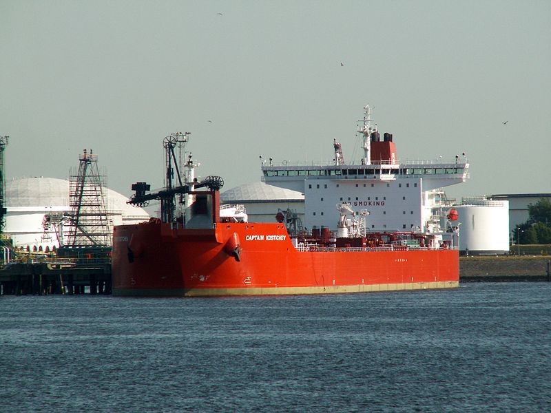 File:Captain Kostichev - IMO 9301392 - at the Calland canal, Port of Rotterdam, Holland 18-Jul-2006.jpg