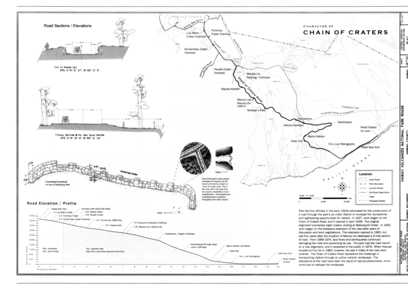 File:Character of Chain of Craters - Hawaii Volcanoes National Park Roads, Volcano, Hawaii County, HI HAER HI-47 (sheet 18 of 20).png