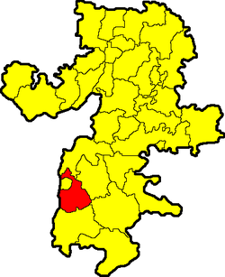 Location of Agapovsky District in Chelyabinsk Oblast