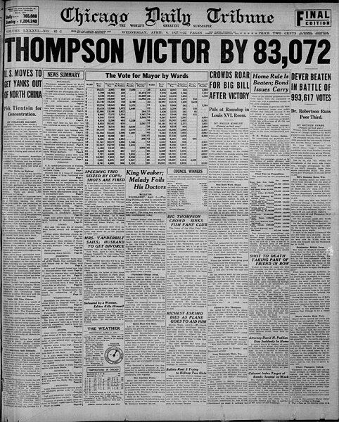File:Chicago Tribune Wed Apr 6 1927 page 1.jpg