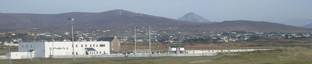 Áras Mhic Eiteagáin clubhouse in Gweedore, County Donegal. These grounds resemble the typical clubhouses to be found in rural areas all over Ireland.