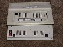 The same computer after treatment, showing yellowing largely reversed CoCo2 top after Retr0bright.jpeg