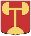 Félgömbvégű tau-kálváriakereszt; Kornicz címer, Gelre herold címerkönycéből