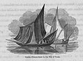 Cochin Chinese boats in the Bay of Turan by John Crawfurd book Published by H Colburn London 1828.jpg